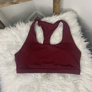 Fabletics Women's Burgundy Sports Bra Size L